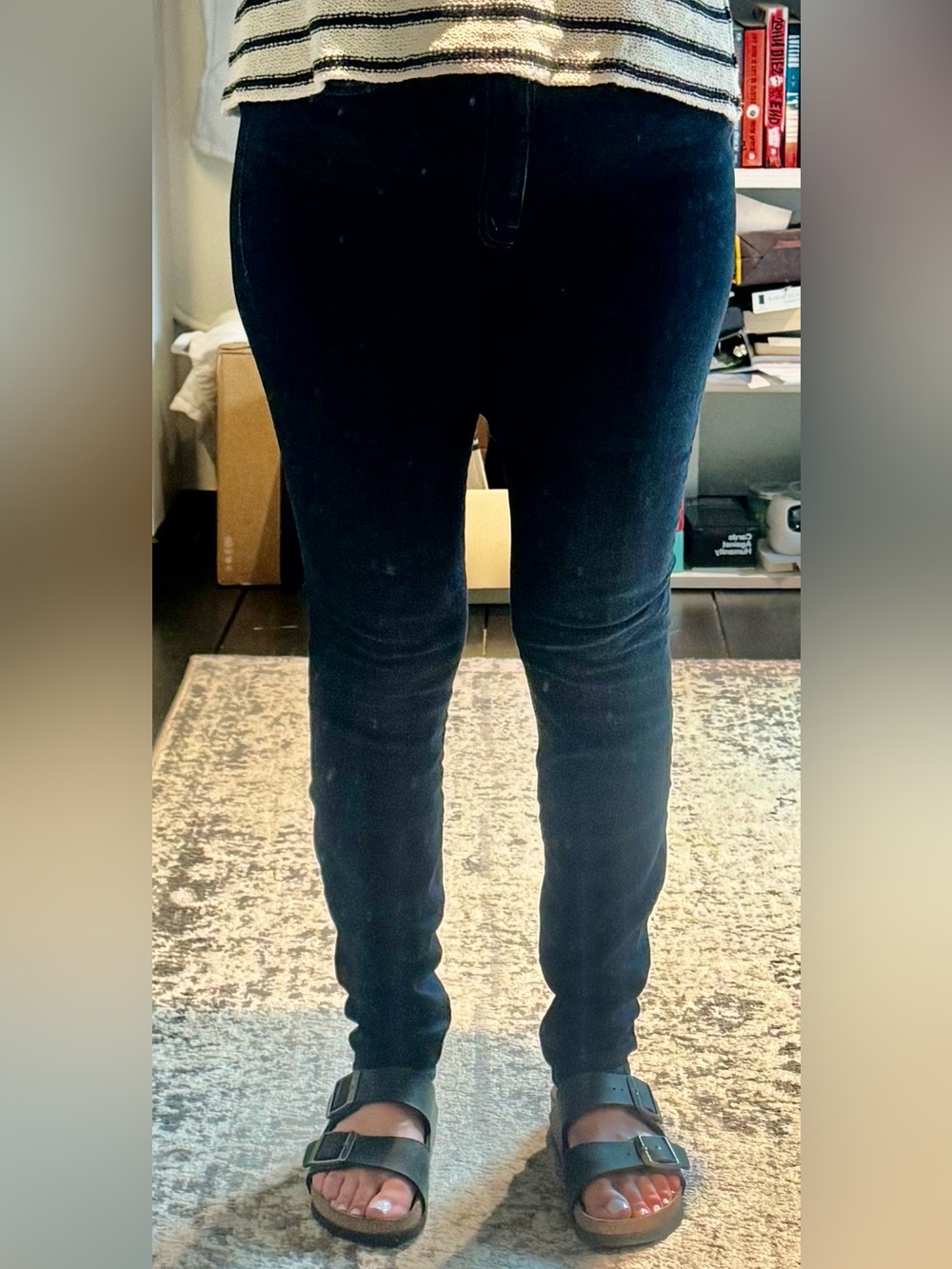 MOTHER Dark Wash Skinny Jeans, Size 28, Stretch Denim
